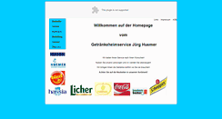 Desktop Screenshot of getraenkeservice-huemer.de